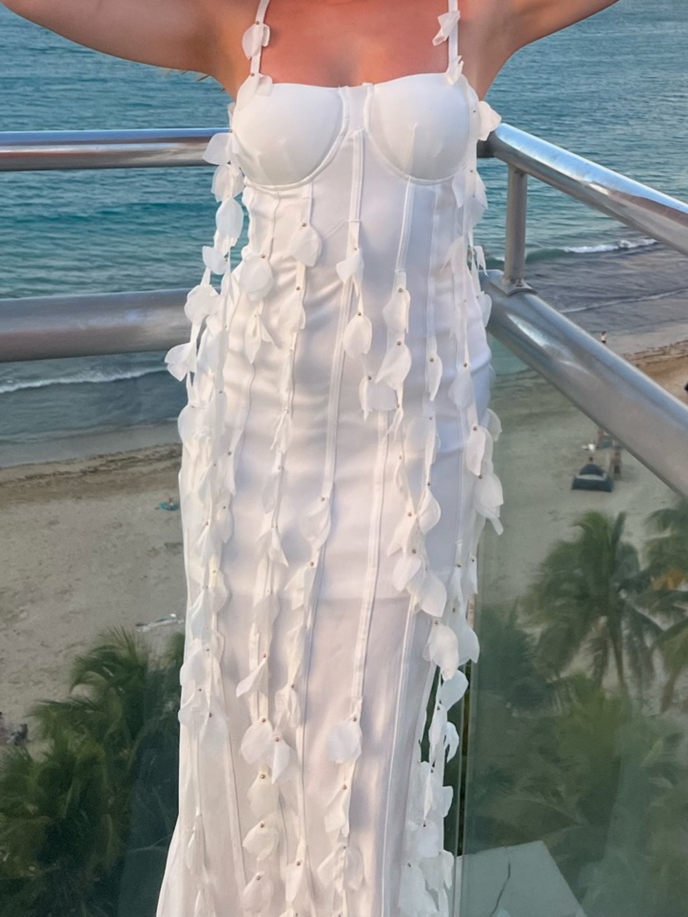 White Floral Dress